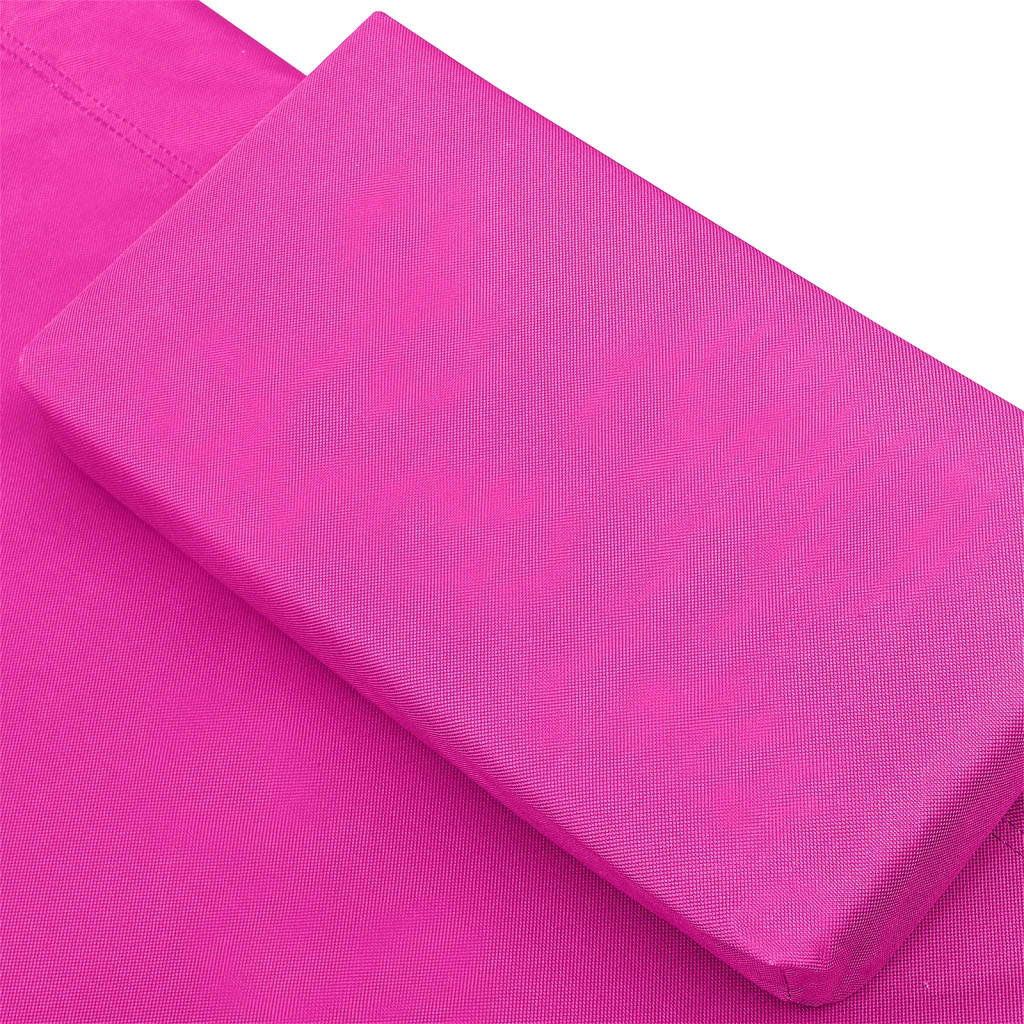 Outdoor Lounge Bed Fabric Pink