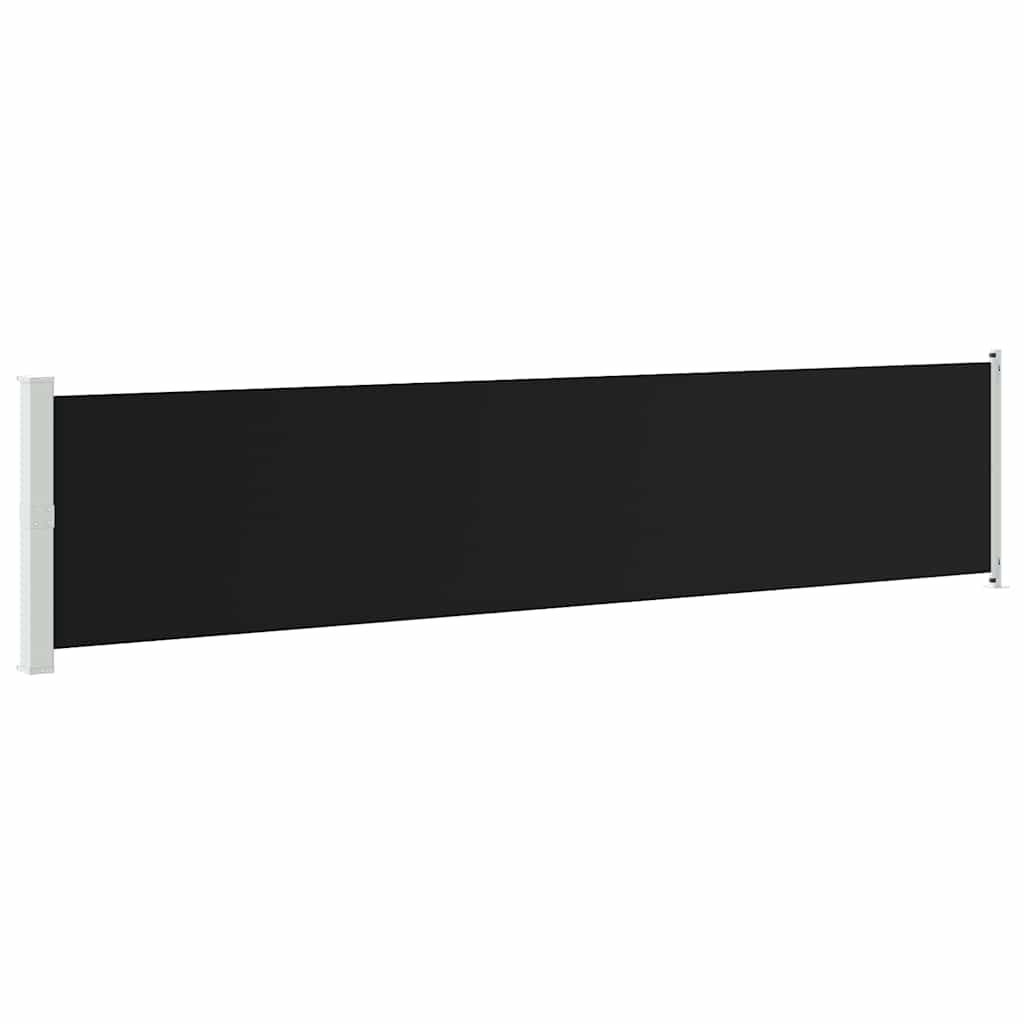 Patio Retractable Side Awning 140x600 cm Black