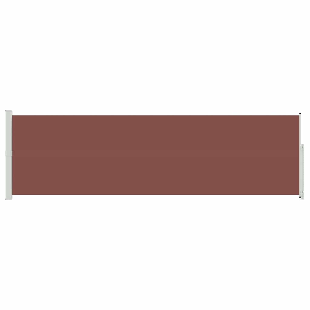 Patio Retractable Side Awning 600x170 cm Brown