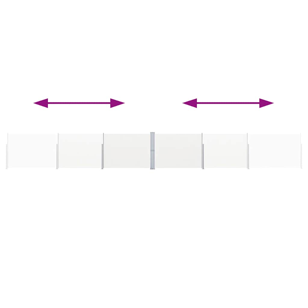 Patio Retractable Side Awning 170x1200 cm Cream