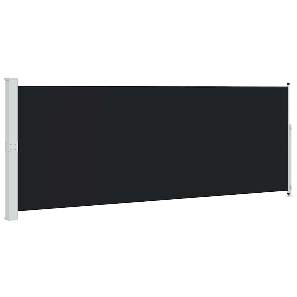 Patio Retractable Side Awning 180x514cm Black