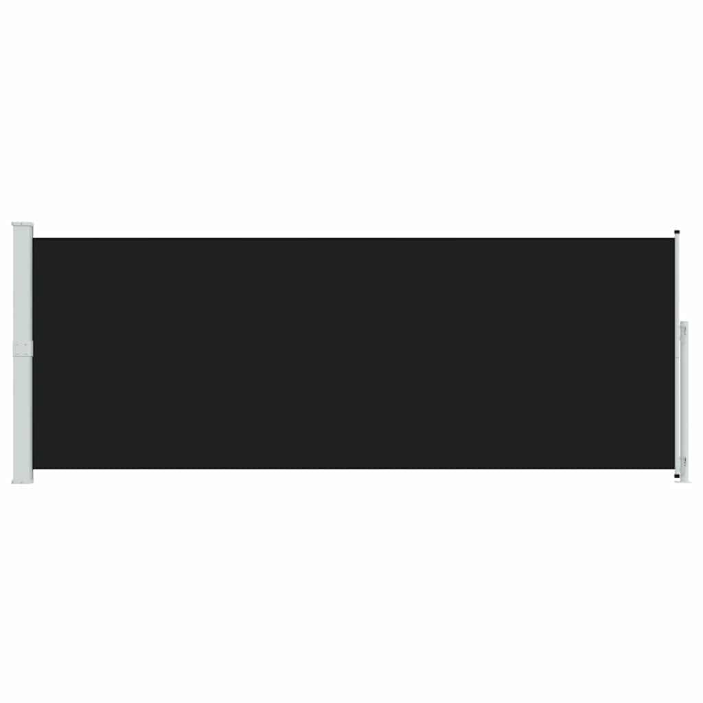 Patio Retractable Side Awning 180x514cm Black