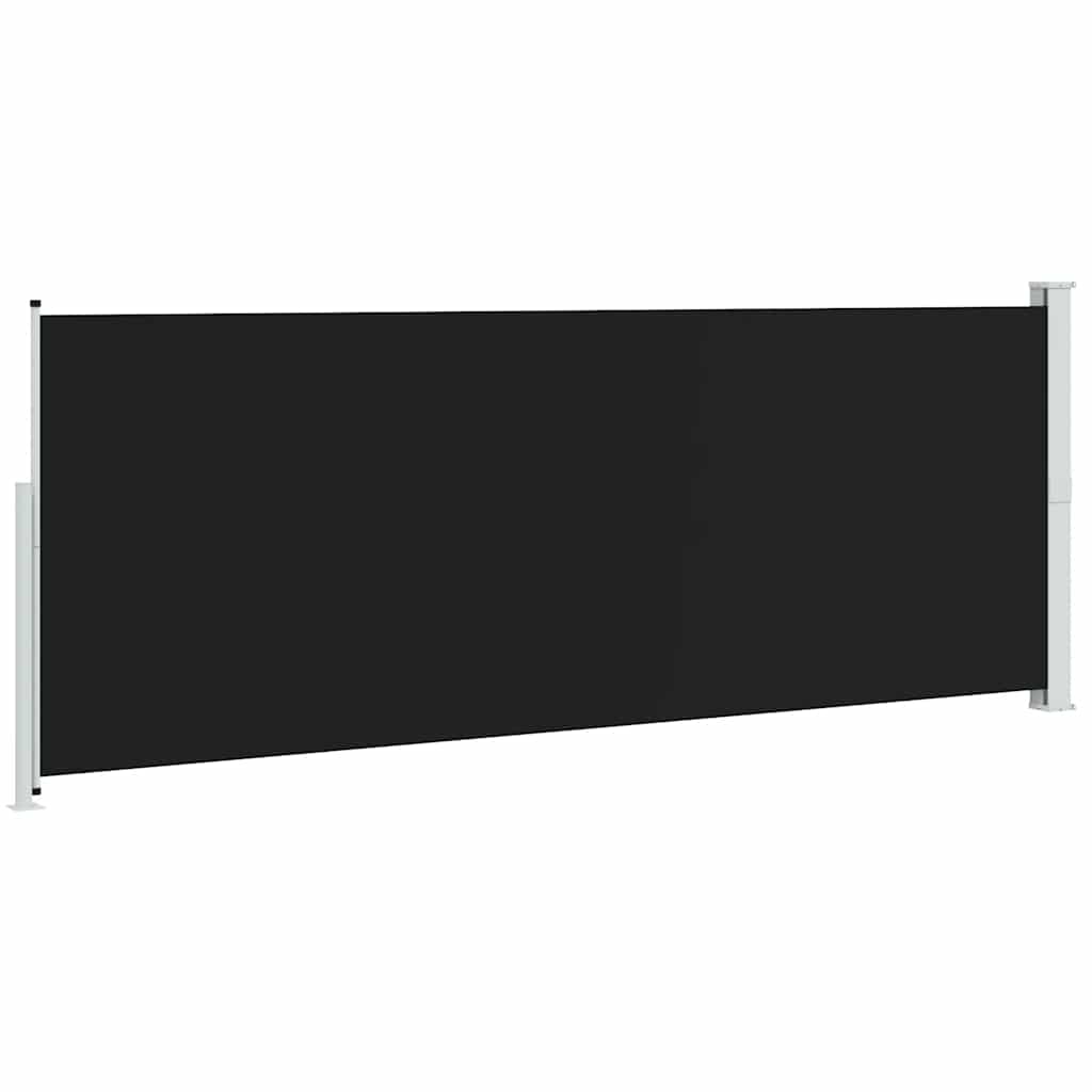 Patio Retractable Side Awning 180x514cm Black