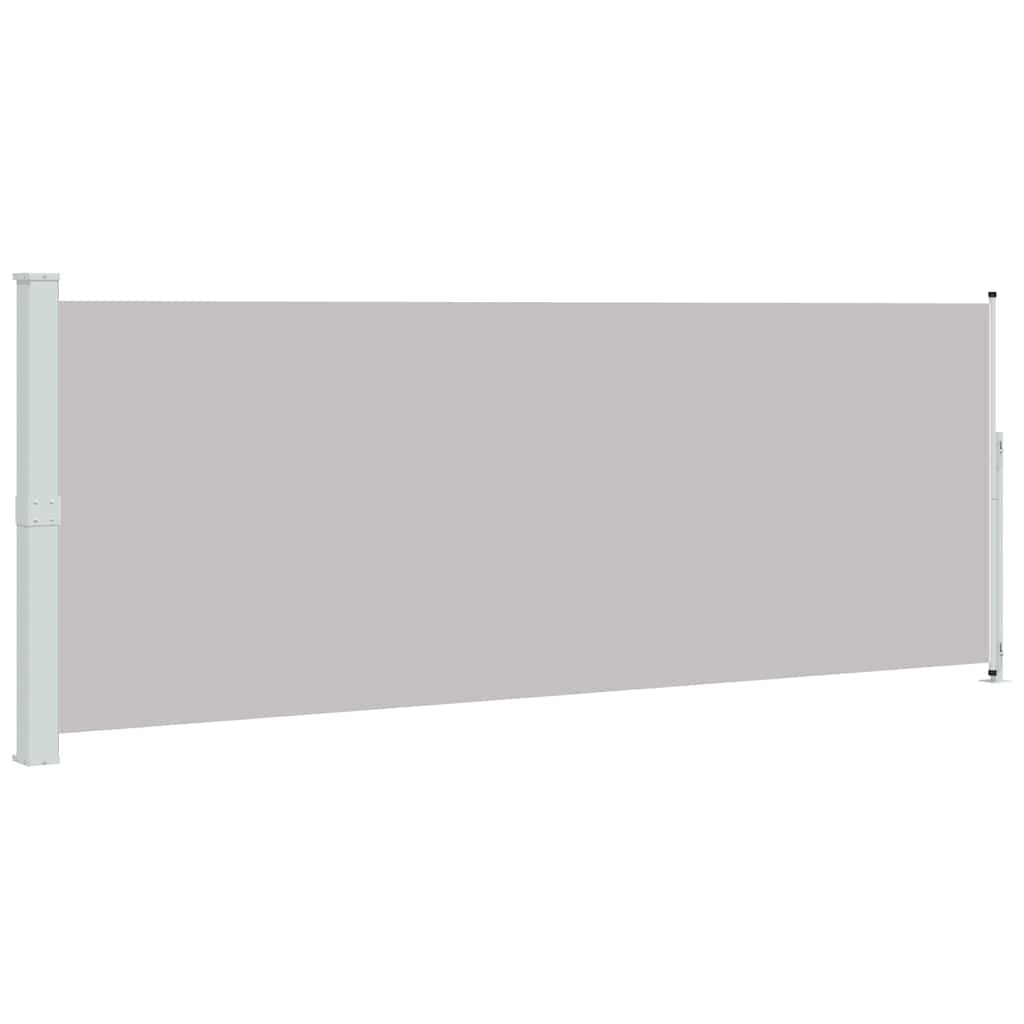 Patio Retractable Side Awning 180x500cm Grey