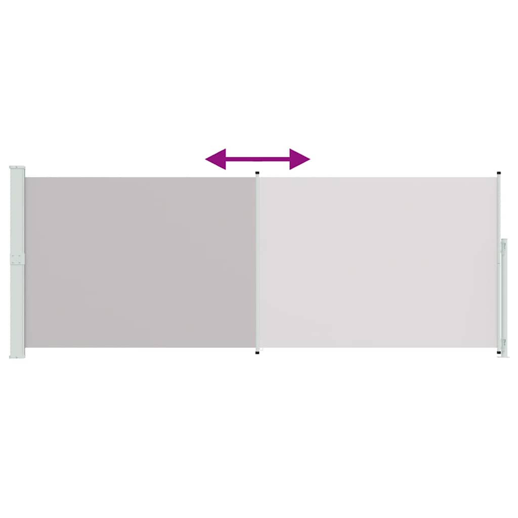 Patio Retractable Side Awning 180x514cm Grey
