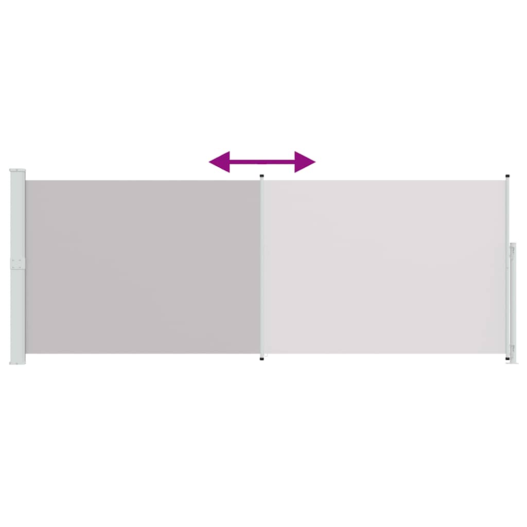 Patio Retractable Side Awning 180x500cm Grey