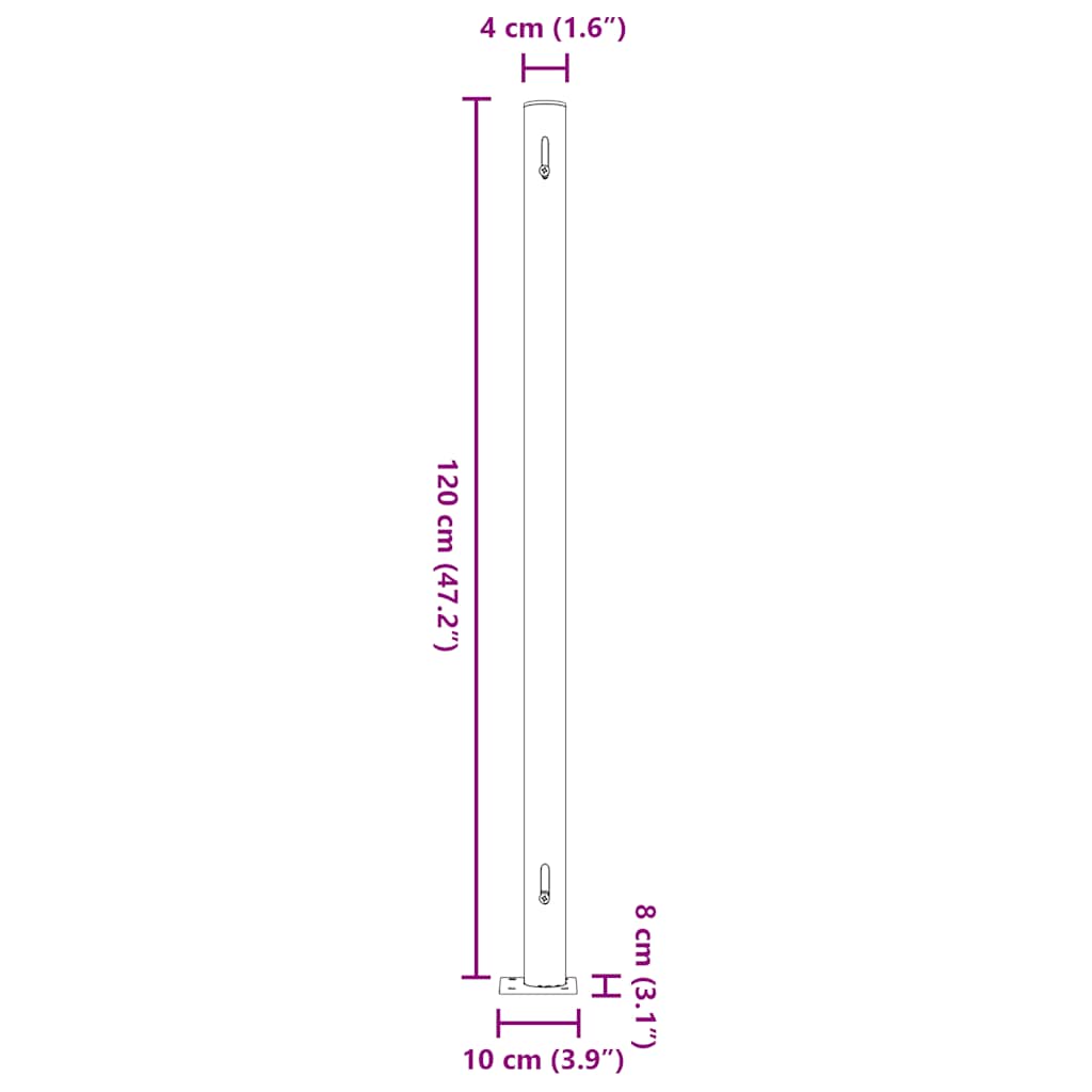 Patio Retractable Side Awning 200x314cm Cream
