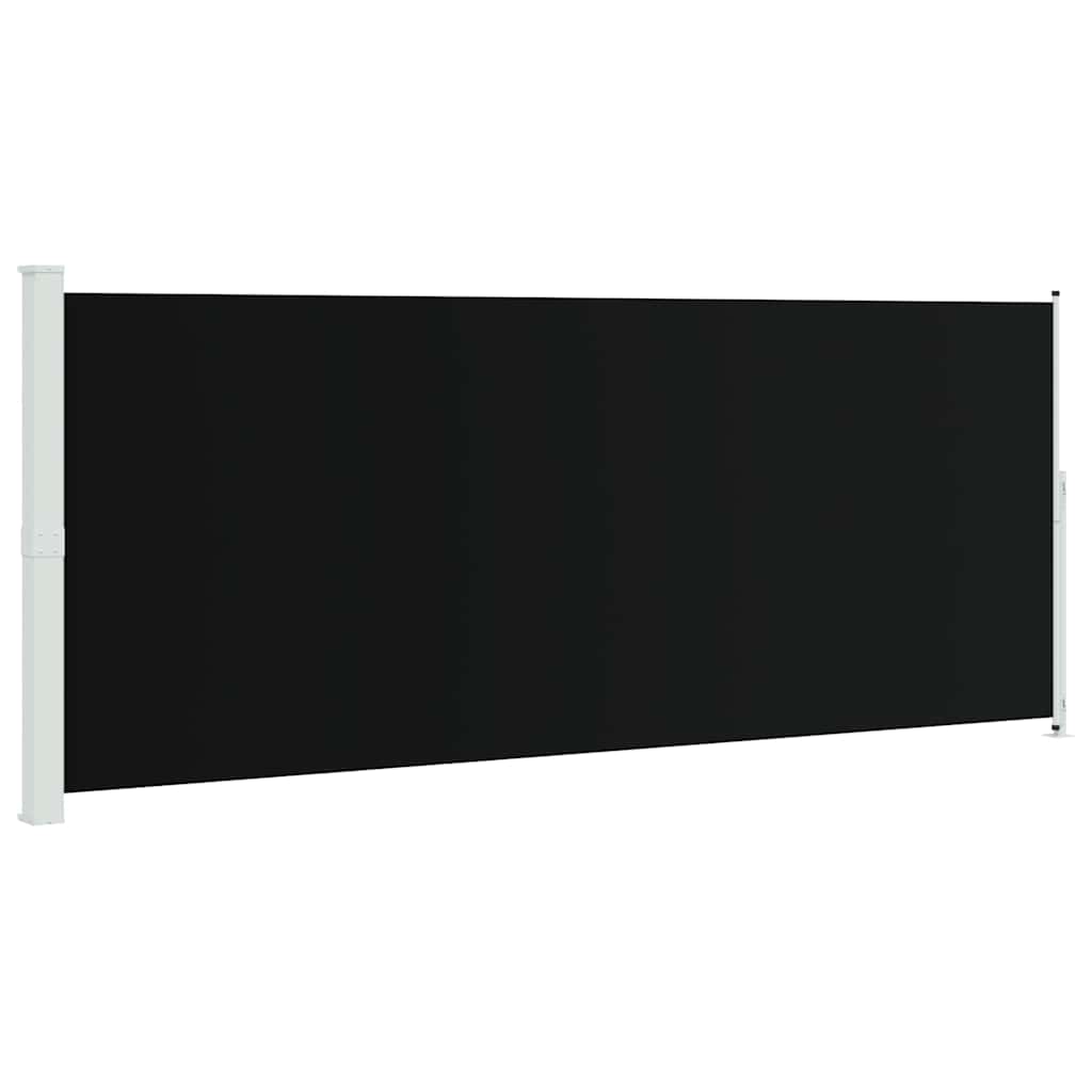 Patio Retractable Side Awning 200x514cm Black