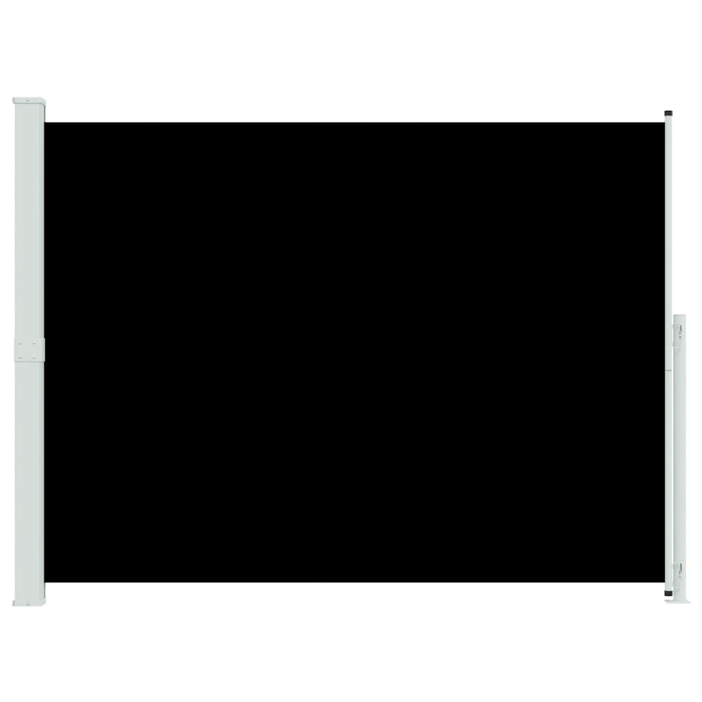 Patio Retractable Side Awning 220x300cm Black