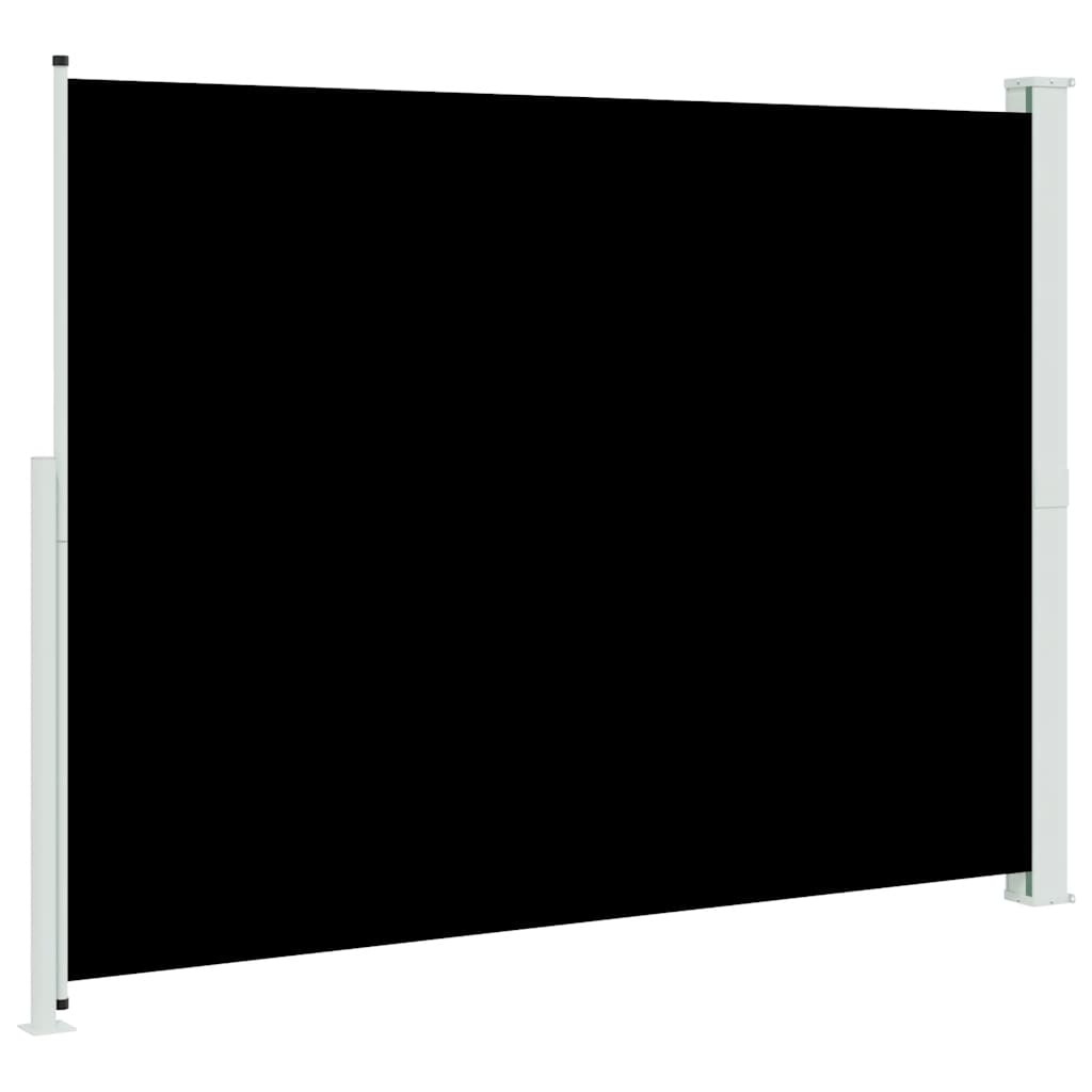 Patio Retractable Side Awning 220x300cm Black