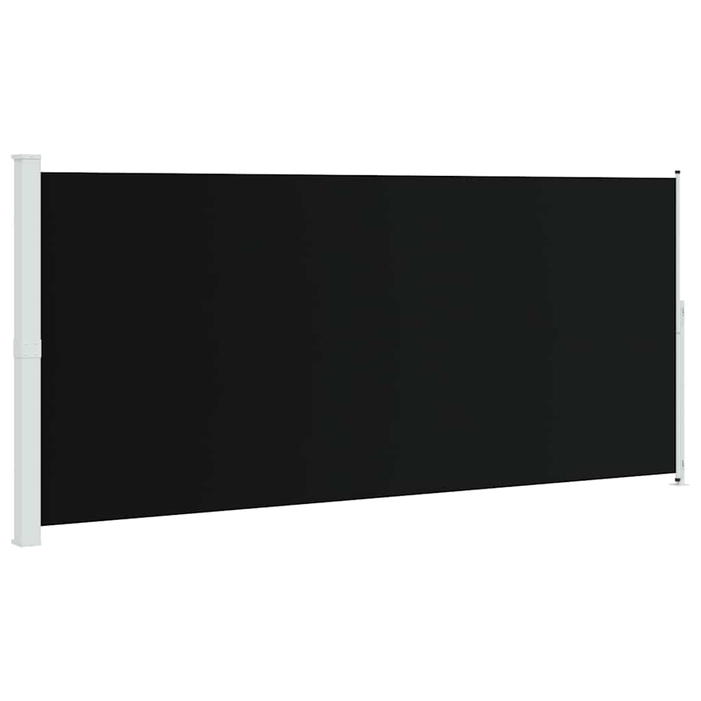 Patio Retractable Side Awning 220x514cm Black