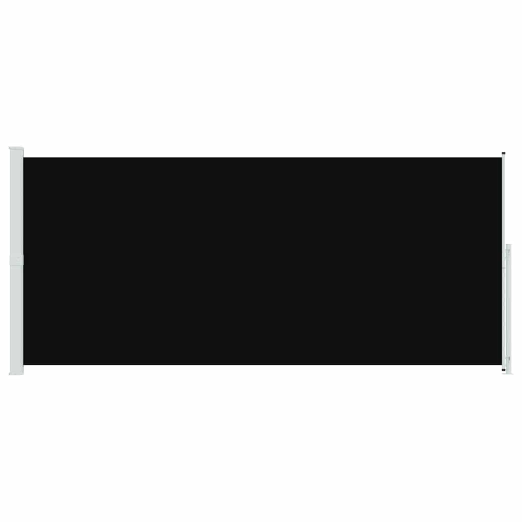 Patio Retractable Side Awning 220x514cm Black