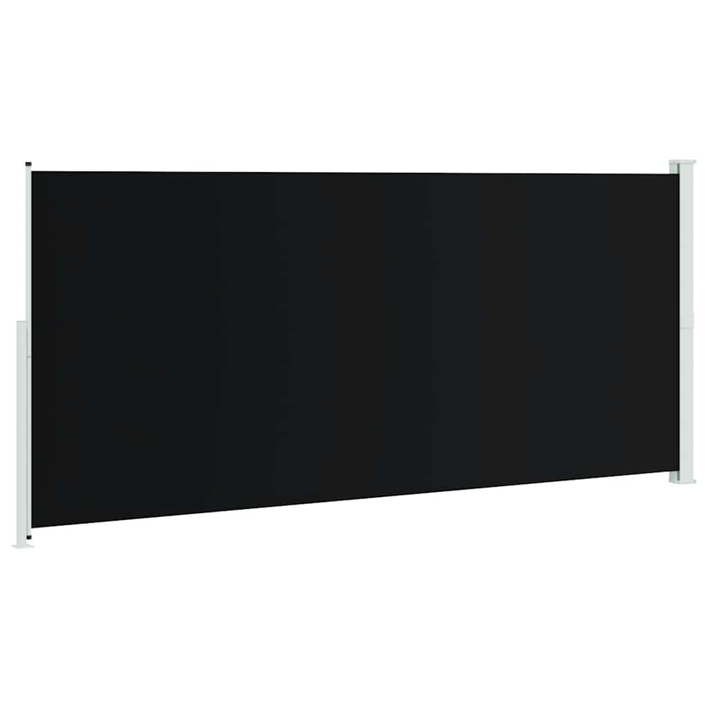 Patio Retractable Side Awning 220x514cm Black