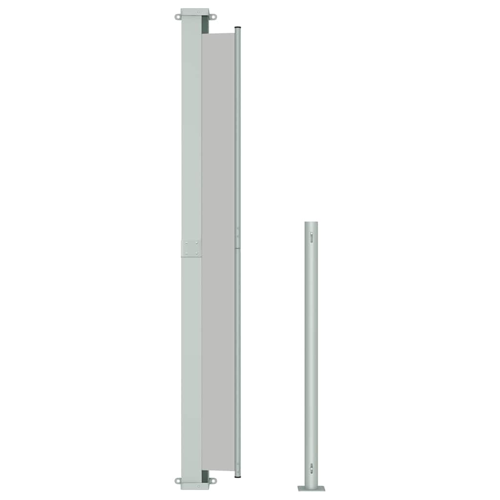 Patio Retractable Side Awning 220x514cm Grey