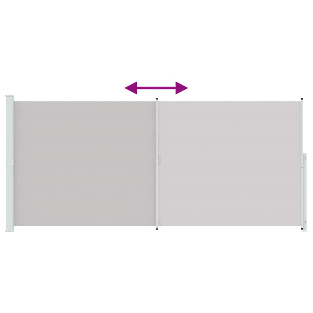 Patio Retractable Side Awning 220x514cm Grey
