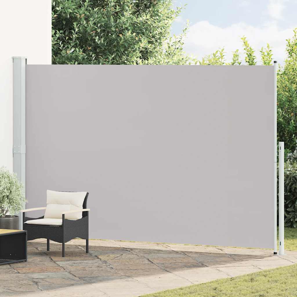 Patio Retractable Side Awning 220x514cm Grey