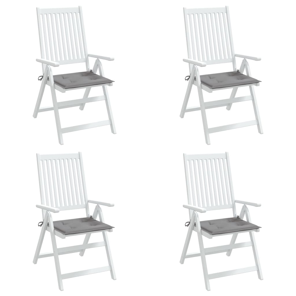 Garden Chair Cushions 4 pcs Grey 50x50x4 cm Oxford Fabric