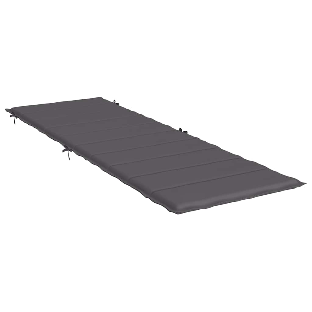 Sun Lounger Cushion Anthracite 186x58x4cm Oxford Fabric