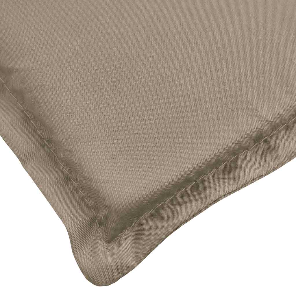 Sun Lounger Cushion Taupe 186x58x4cm Oxford Fabric