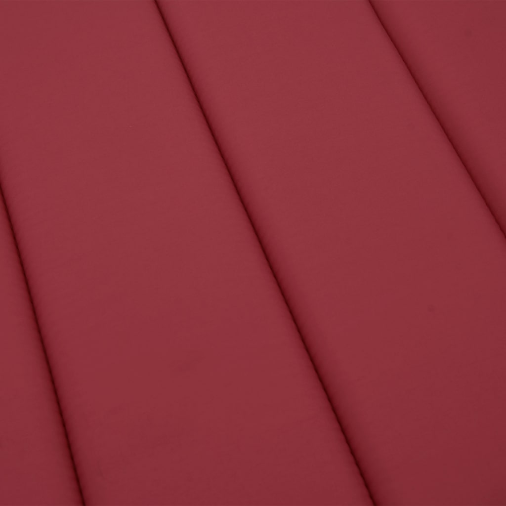 Sun Lounger Cushion Wine Red 186x58x4cm Oxford Fabric