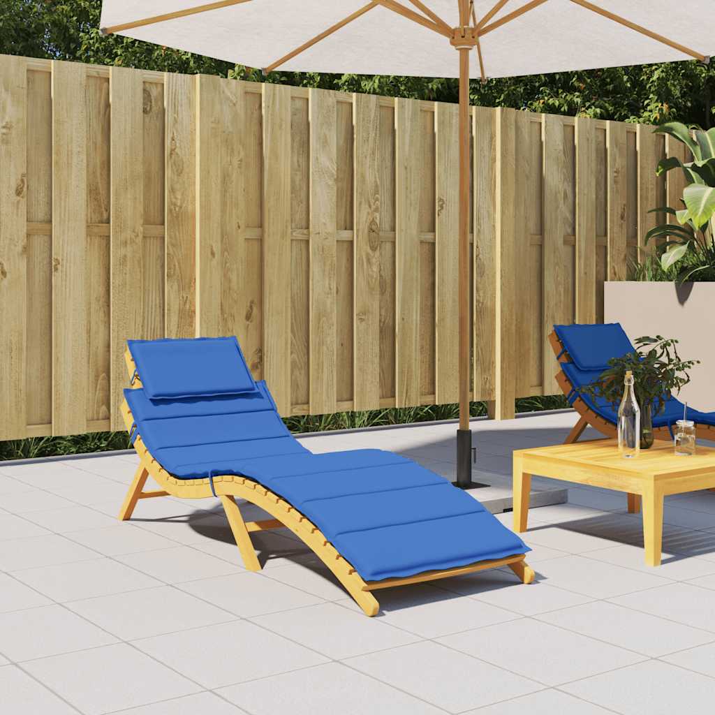 Sun Lounger Cushion Royal Blue 186x58x4cm Oxford Fabric