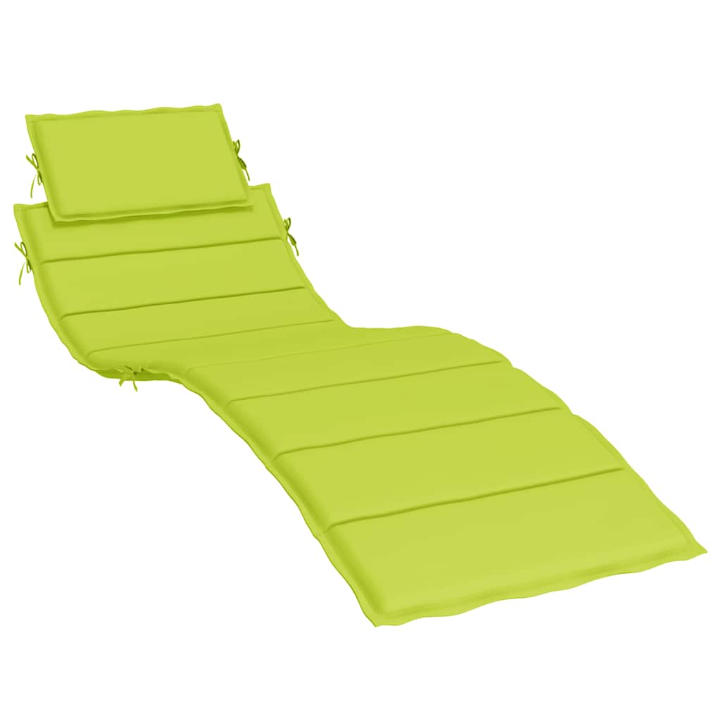 Sun Lounger Cushion Bright Green 186x58x4cm Oxford Fabric