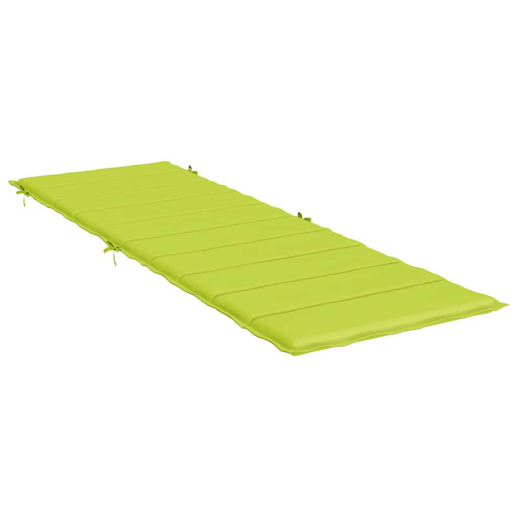 Sun Lounger Cushion Bright Green 186x58x4cm Oxford Fabric