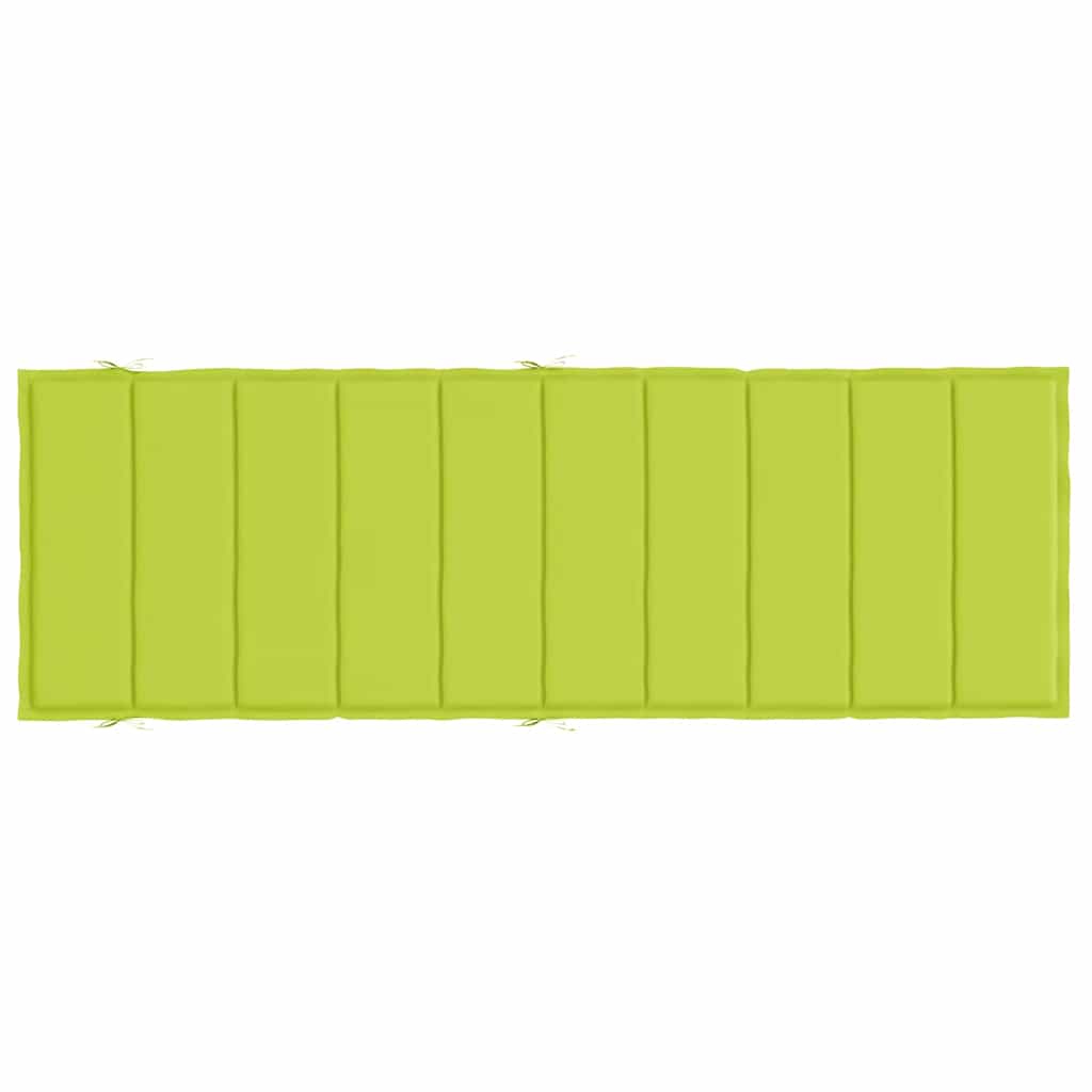 Sun Lounger Cushion Bright Green 186x58x4cm Oxford Fabric