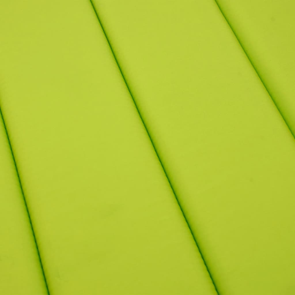 Sun Lounger Cushion Bright Green 186x58x4cm Oxford Fabric