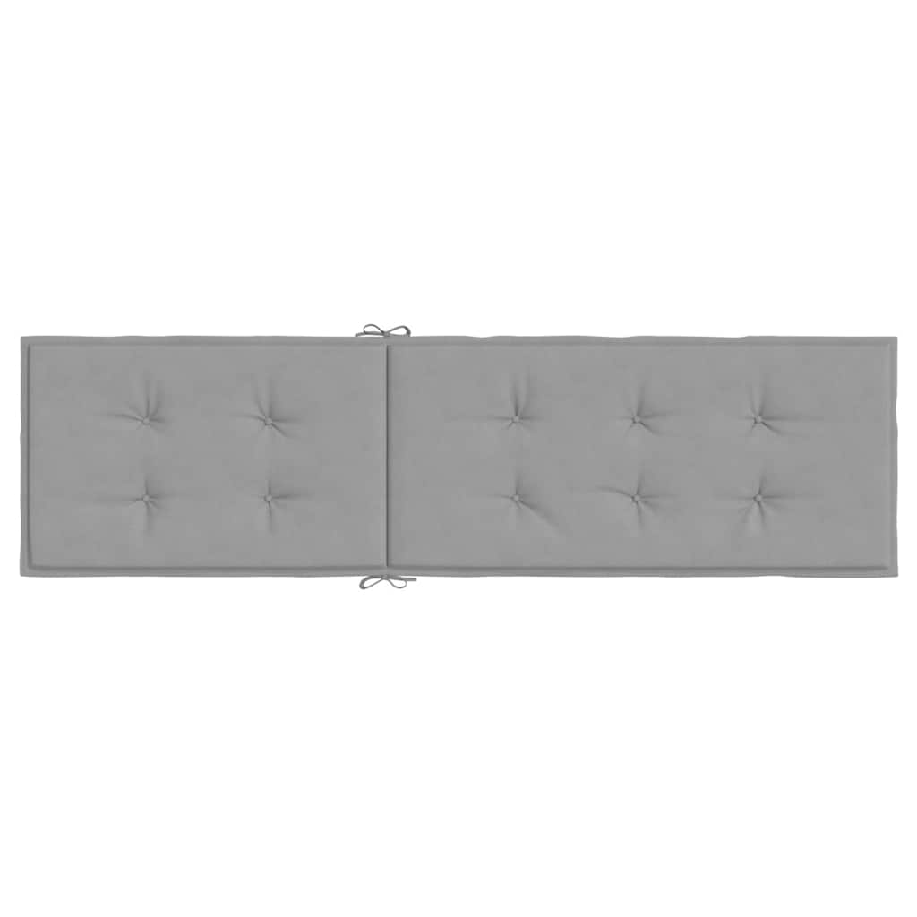 Deck Chair Cushion Grey (75+105)x50x4 cm