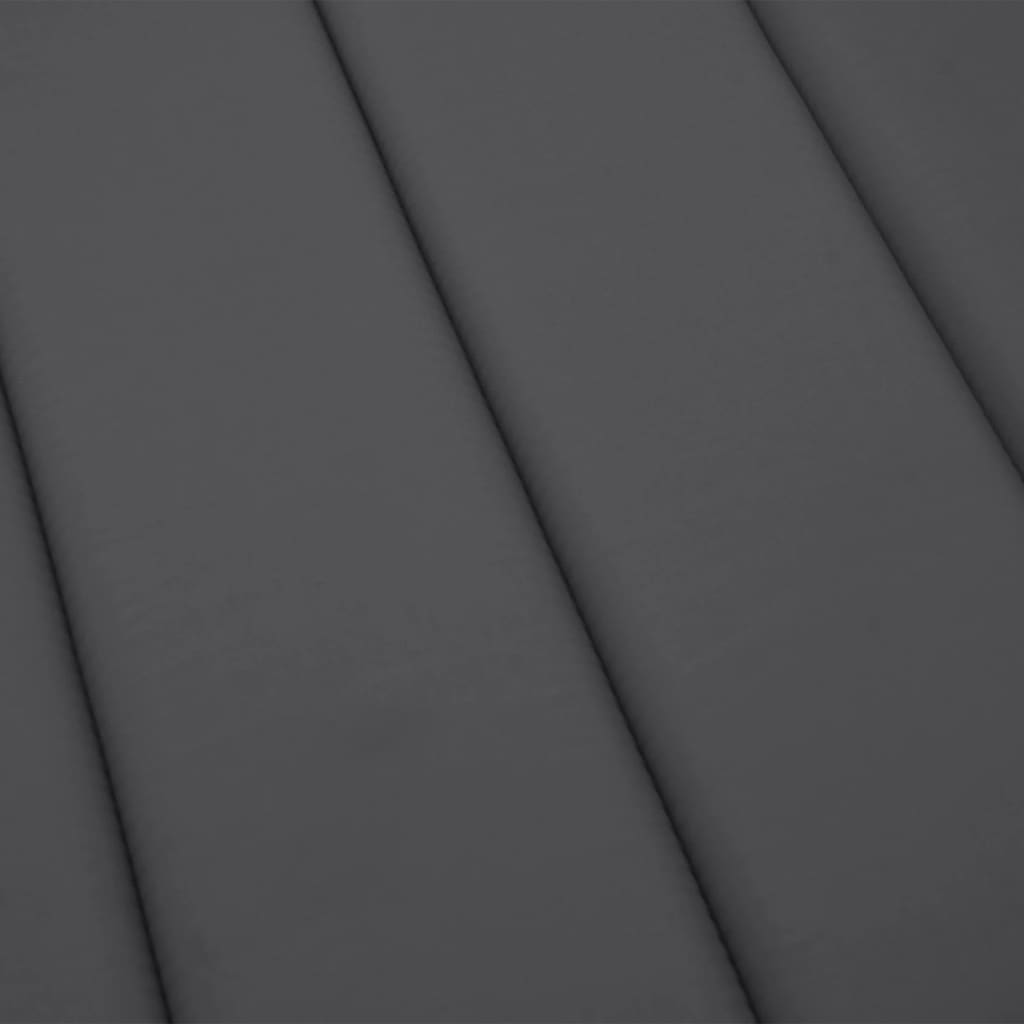 Sun Lounger Cushion Anthracite 200x50x3cm Oxford Fabric