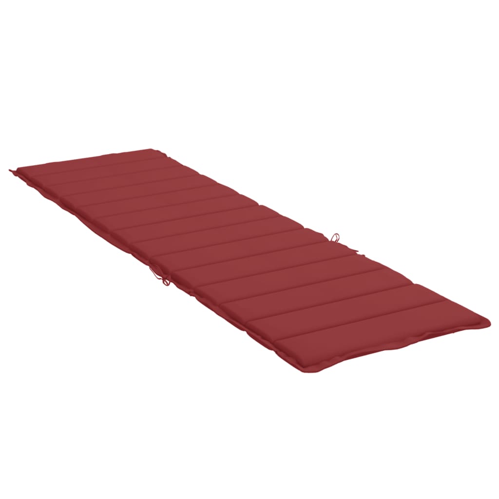 Sun Lounger Cushion Wine Red 200x50x3cm Oxford Fabric