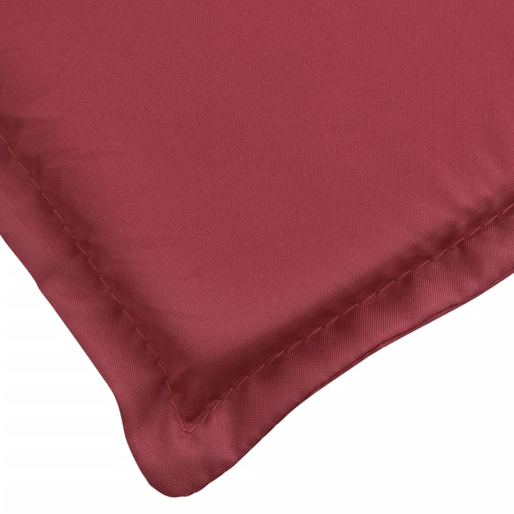 Sun Lounger Cushion Wine Red 200x50x3cm Oxford Fabric