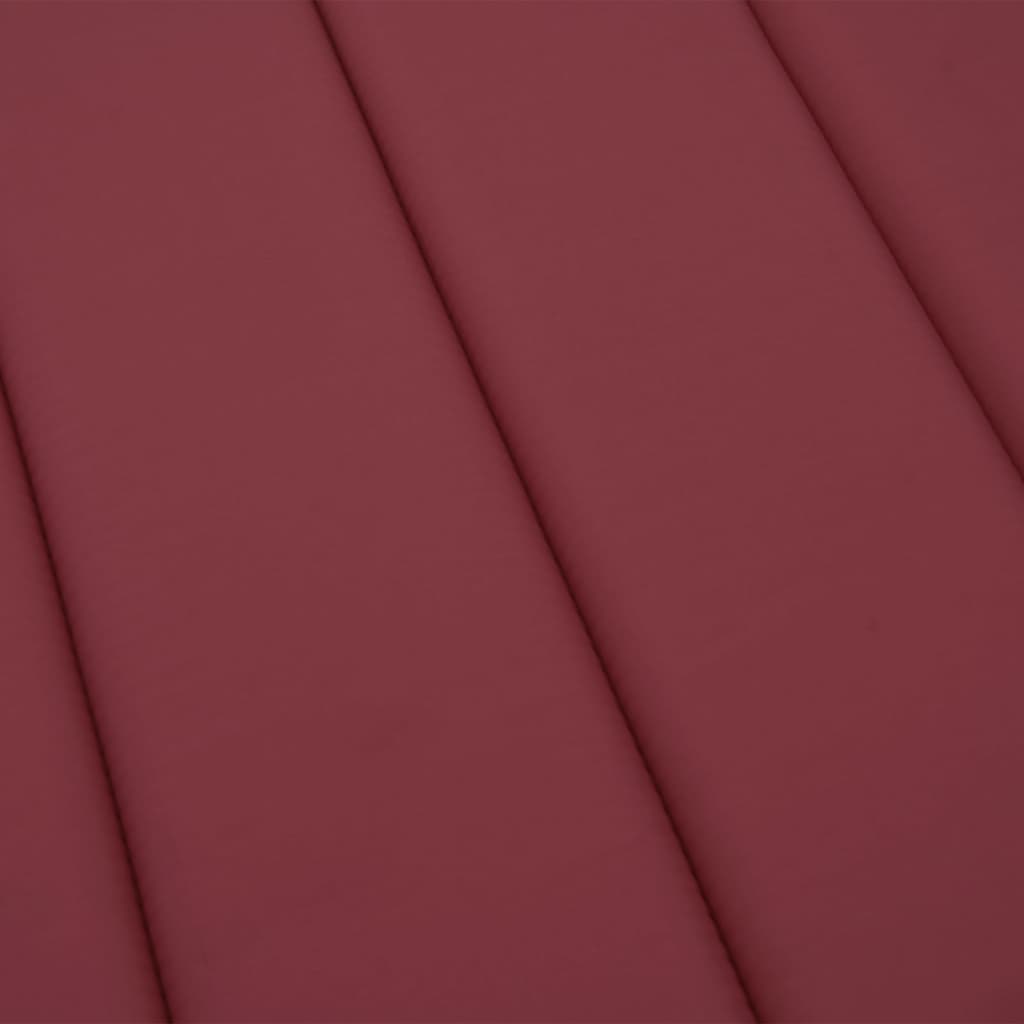 Sun Lounger Cushion Wine Red 200x50x3cm Oxford Fabric