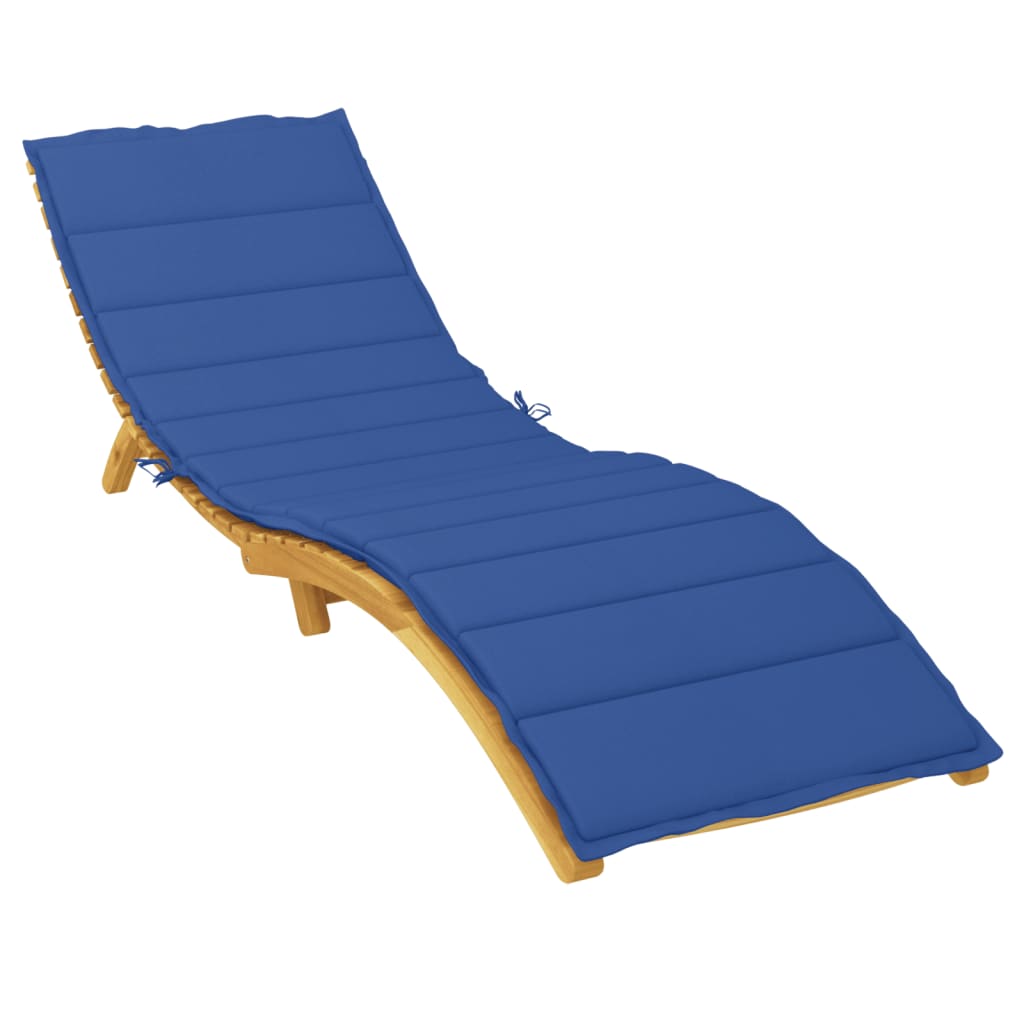 Sun Lounger Cushion Royal Blue 200x50x3cm Oxford Fabric