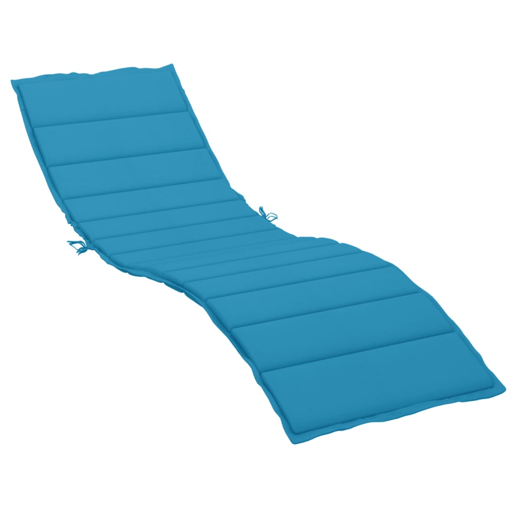 Sun Lounger Cushion Blue 200x60x3cm Oxford Fabric