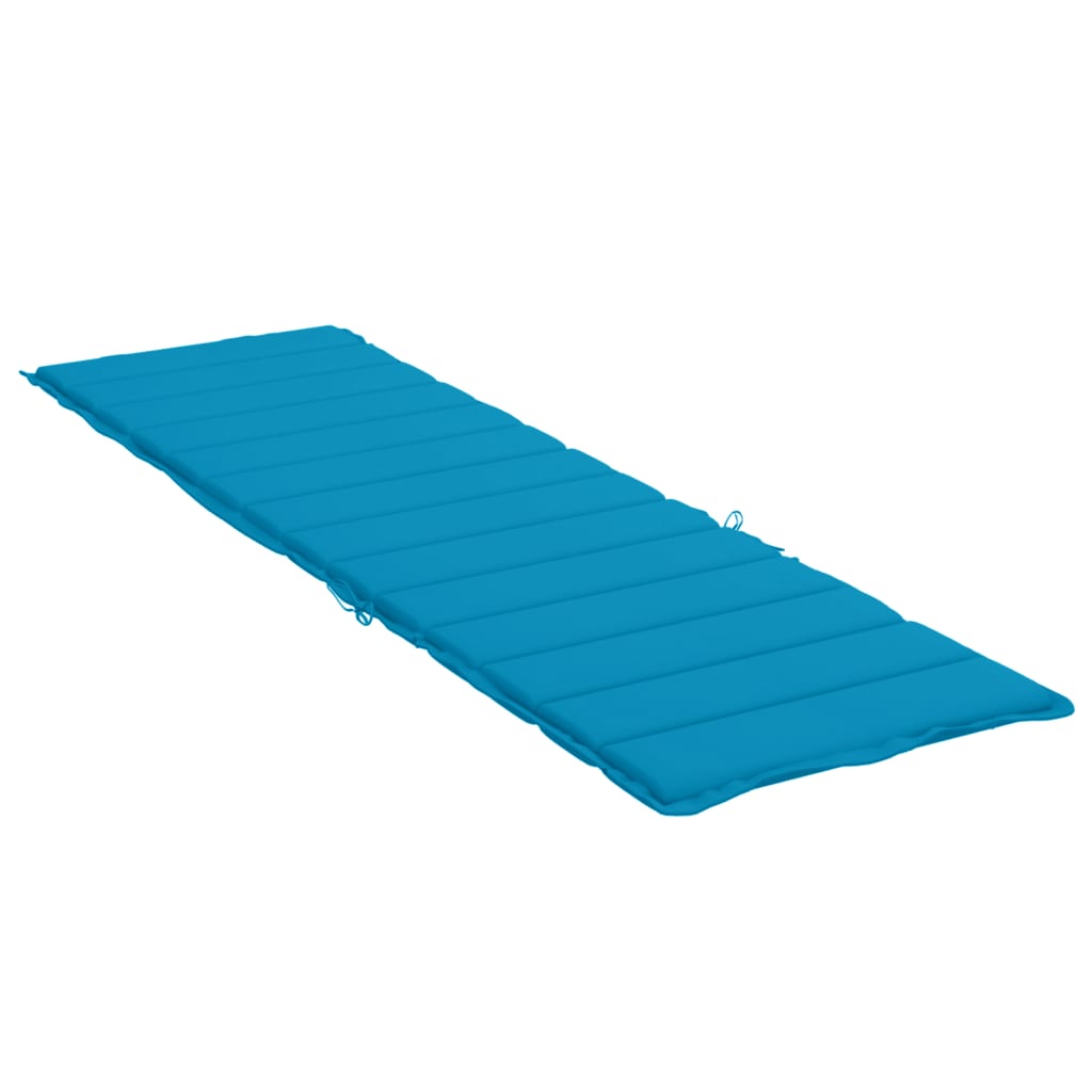 Sun Lounger Cushion Blue 200x60x3cm Oxford Fabric