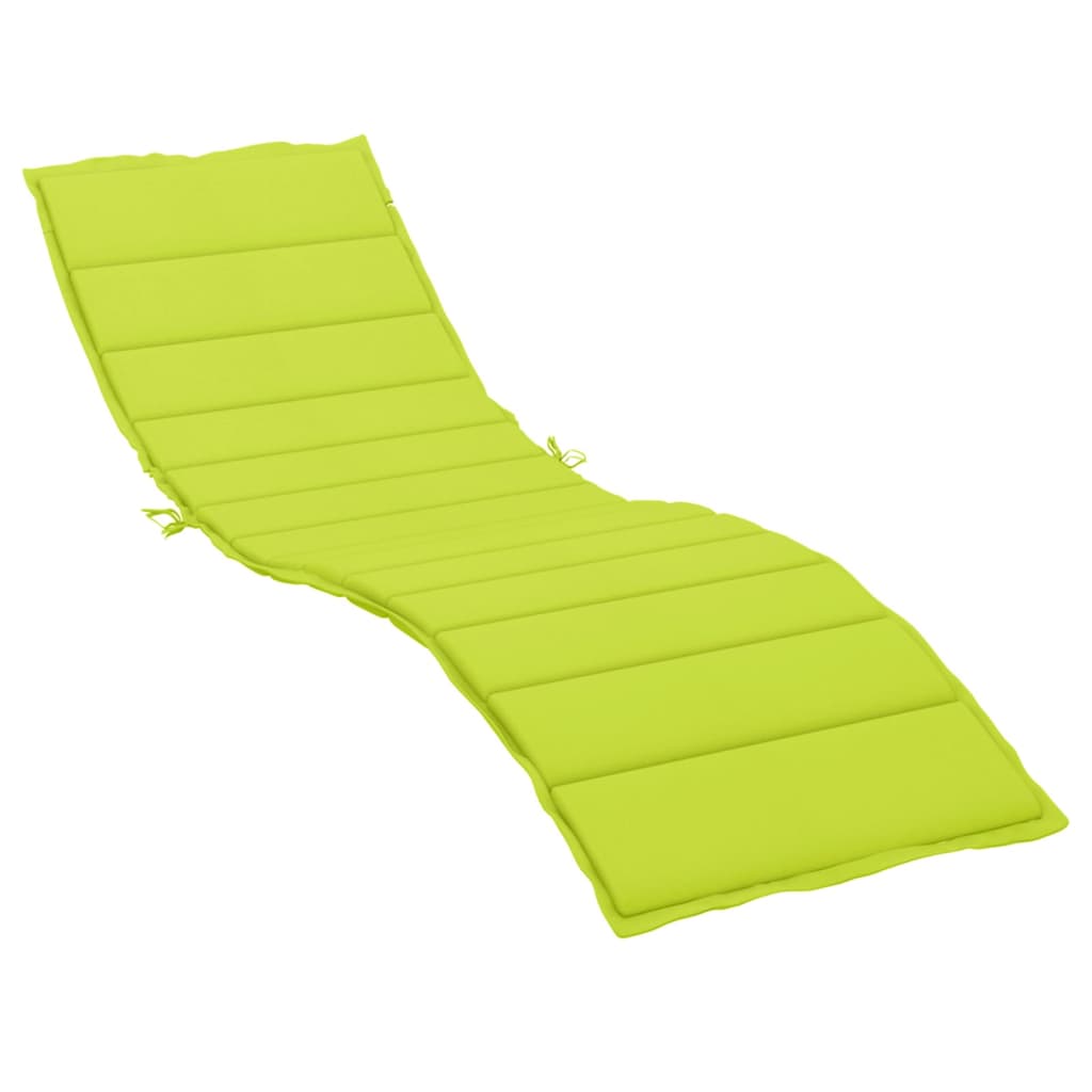 Sun Lounger Cushion Bright Green 200x60x3cm Oxford Fabric