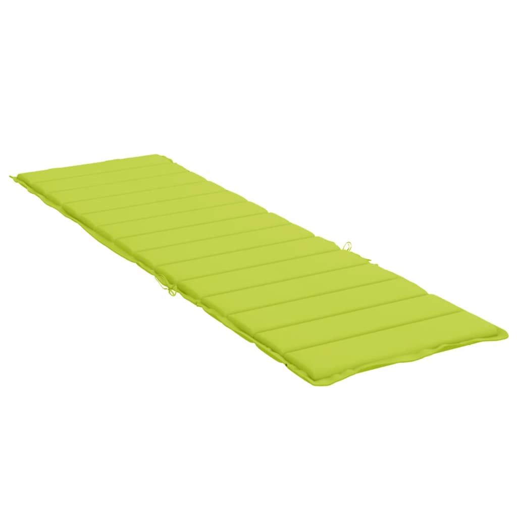 Sun Lounger Cushion Bright Green 200x60x3cm Oxford Fabric