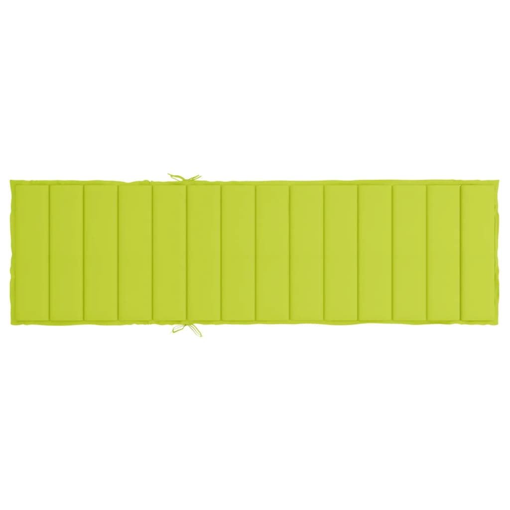 Sun Lounger Cushion Bright Green 200x60x3cm Oxford Fabric
