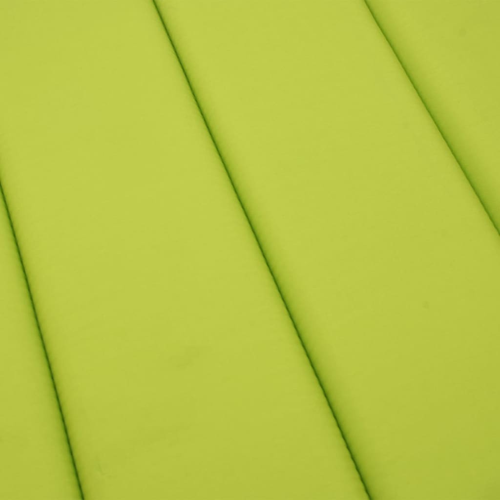 Sun Lounger Cushion Bright Green 200x60x3cm Oxford Fabric