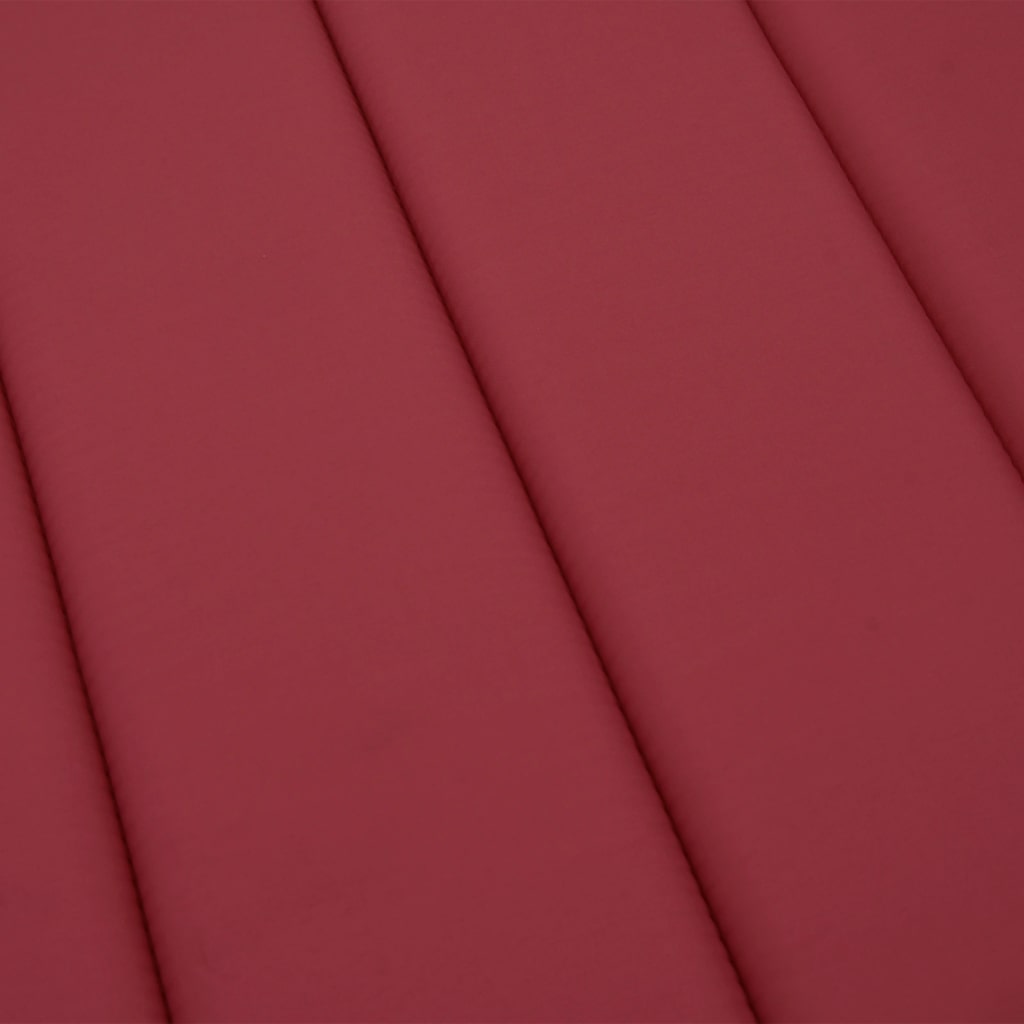 Sun Lounger Cushion Wine Red 200x70x3cm Oxford Fabric
