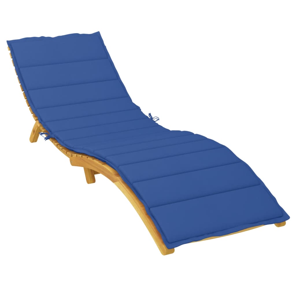 Sun Lounger Cushion Royal Blue 200x70x3cm Oxford Fabric
