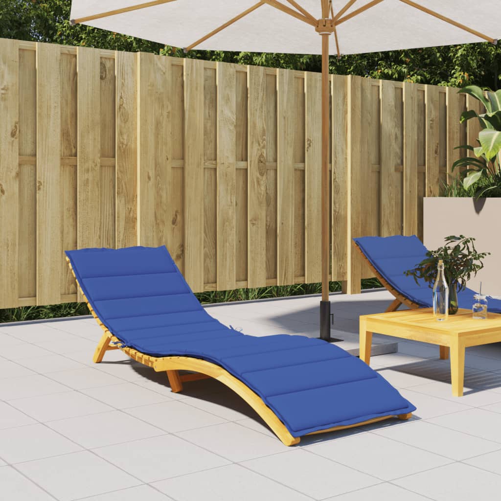 Sun Lounger Cushion Royal Blue 200x70x3cm Oxford Fabric