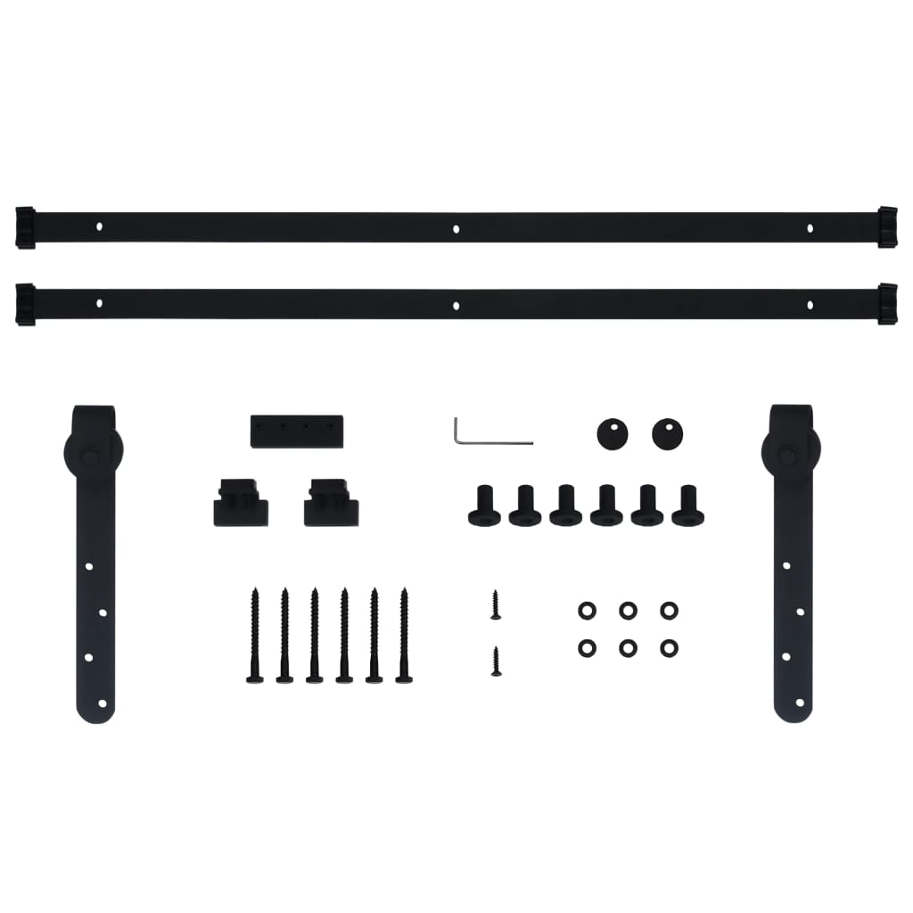 Mini Sliding Cabinet Door Kit Carbon Steel 183 cm