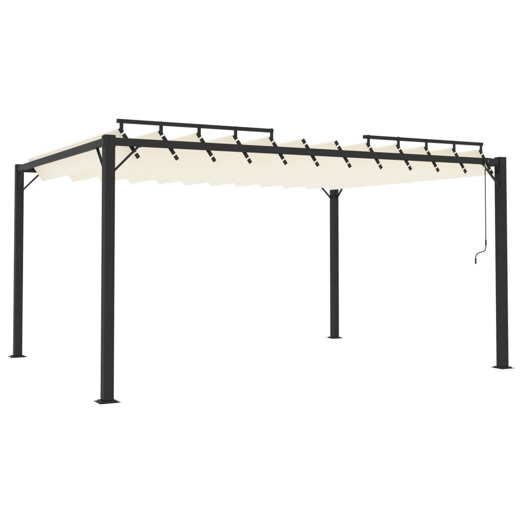 Gazebos 3 x 4 m Cream Fabric and Aluminium