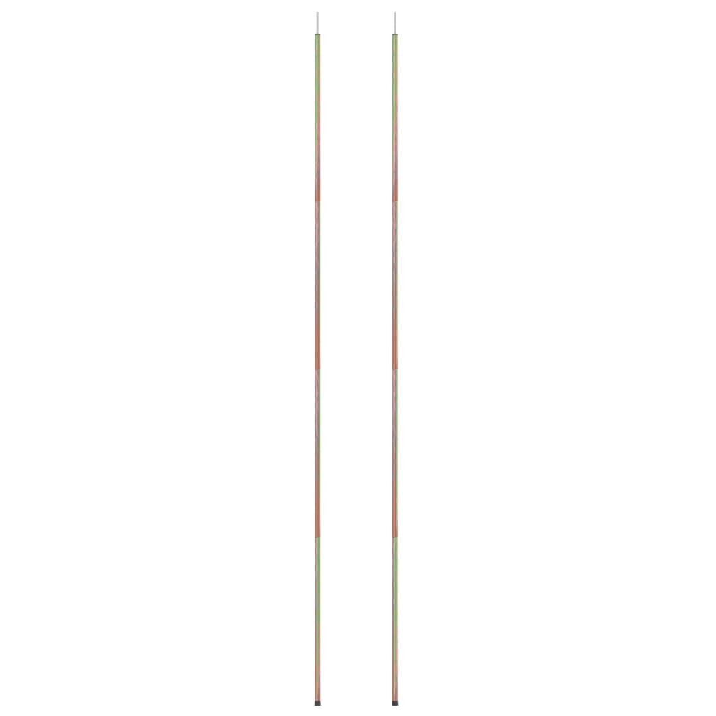 Sunshade Sail Poles 2 pcs 200 cm Galvanised Steel