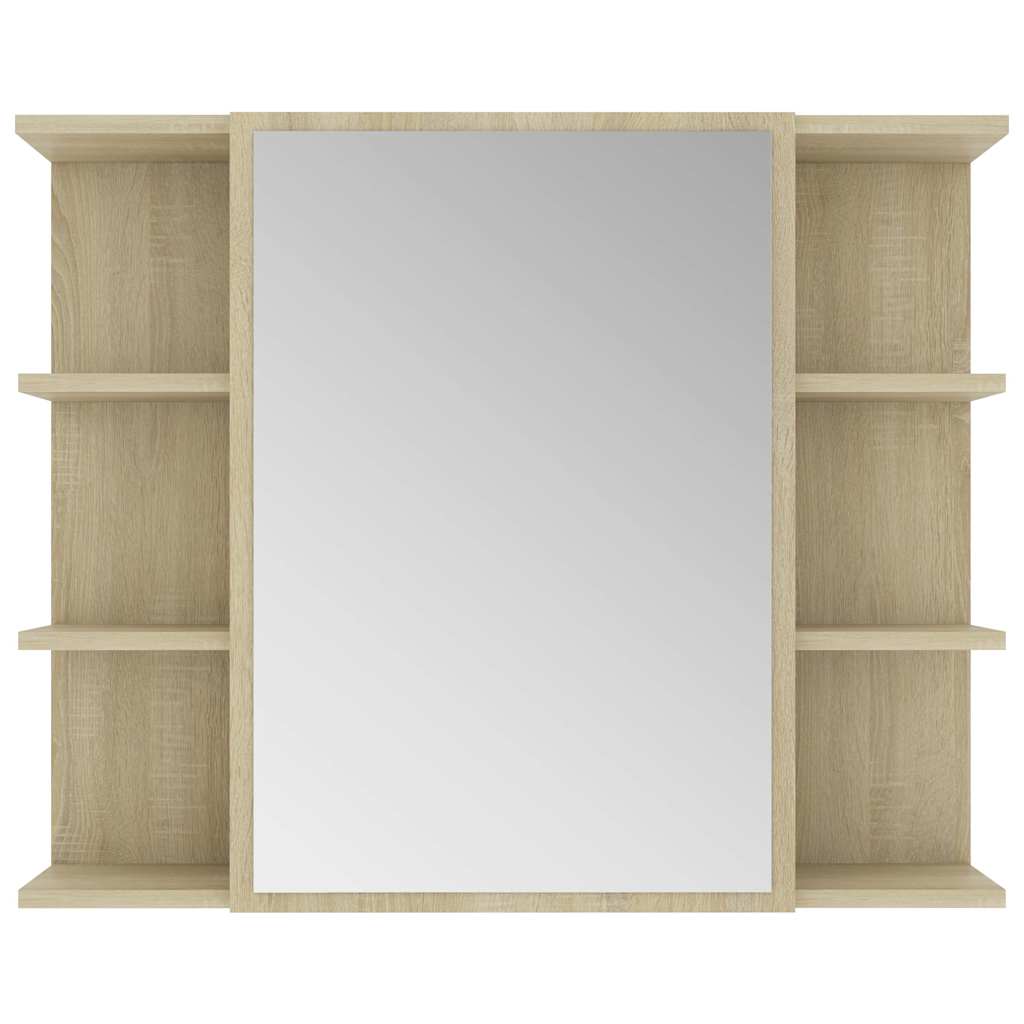 3 Piece Bathroom Furniture Set Sonoma Oak Engineered Wood