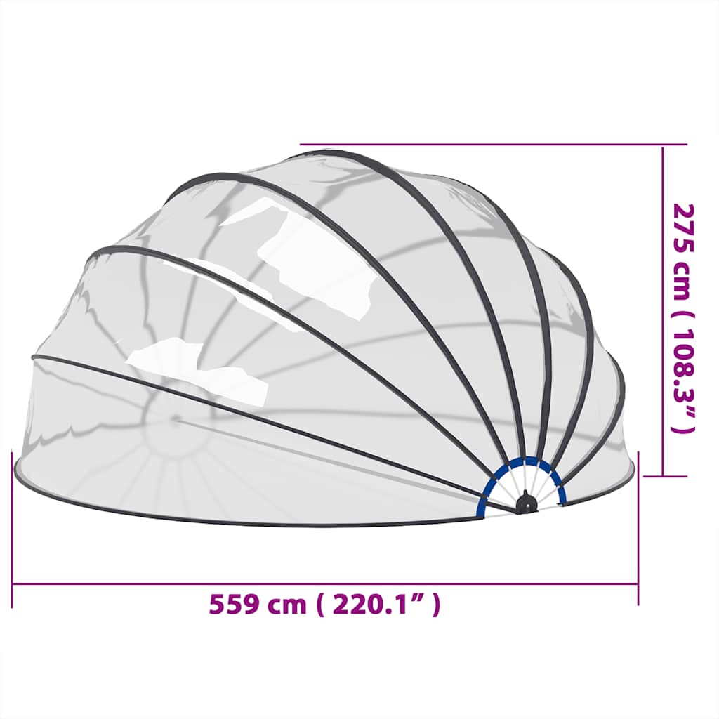 Pool Dome 559x275 cm