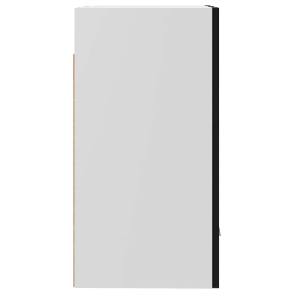 Hanging Cabinet Lyons 2 pcs High Gloss Black 50x31x60 cm Engineered Wood